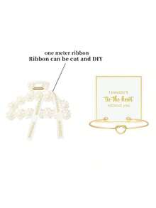 12 món quà cầu hôn phù dâu, kẹp tóc ngọc trai & vòng tay thắt nút phù dâu, quà tặng tiệc độc thân, phụ kiện tóc cho tiệc cưới dành cho phụ nữ - Nhiều màu - Xem 12