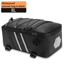 NEWBOLER Bicycle Rear Seat Bag MTB Bike Rack Bag Trunk Pannier Cycling Large Capacity Waterproof Travel Bag With Rain Cover