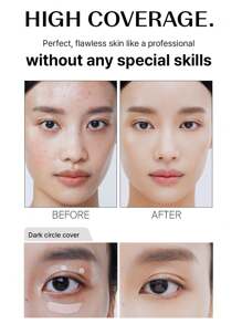 the SAEM Cover Perfection Tip Concealer 1.5 Natural Beige, flüssiger Mehrzweck-Concealer, Full-Coverage Make-up für Akne, dunkle Flecken, dunkle Augenringe, Hyperpigmentierung und Unreinheiten, K-Beauty, koreanisches Make-up - 6,5g/0,23oz.