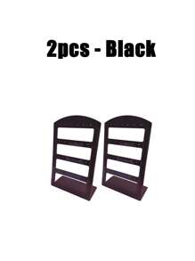 Folding Z 1pc Jewelry Holder Organizer Earring Organizer With 24 Holes Jewelry Display Storage,Solid Color L-Shaped Acrylic Jewelry Display Stand, Modern & Simple Plastic Earrings Storage Rack For Stud Earring Collection, For Woman Gifts Earring Back To School