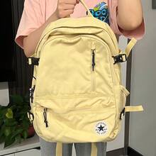 匡威男女通用背包，2026新款运动休闲户外旅行通勤基本款简约日用背包，学生书包 10021138-A11 - 黃色 - 查看 3