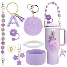 Accesorios de decoración de la Copa , Tapa de pajita de 8-9 mm, Botas de silicona compatibles con vasos de 30 y 40 onzas de la Cup, regalo de Navidad para niñas, regalo DIY creativo, decoración de Acción de Gracias, decoración de regalo para amigos, decoración de fiesta de Navidad, accesorios , vaso de Navidad, útiles escolares