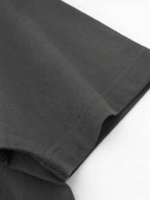 Made In Japan, Spring/Summer Cotton, Round Neck, Loose Fit, Versatile, Simple, English Print Short-Sleeve T-Shirt