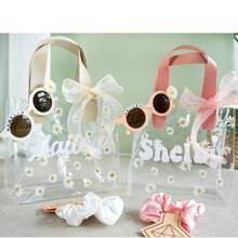 1 pièce, Sac cadeau PVC personnalisé, Faveurs de fête personnalisées, Sac cadeau/faveur de demoiselle d'honneur personnalisé, Sac fourre-tout de mariage, Sac à main transparent, Sac à main de demoiselle d'honneur, Cadeau de enterrement de vie de jeune fille, Cadeau de voyage pour femme, Sac cadeau transparent pour la Fête des Enseignants/Infirmières/Femmes/Action de Grâce/Fête des Mères/Nouvel An, Convient pour les cadeaux d'ambiance de campagne/château/plage/domaine, Cadeau pour amis/mariée/demoiselle d'honneur/fête, Cadeaux pour rassemblements intérieurs et extérieurs