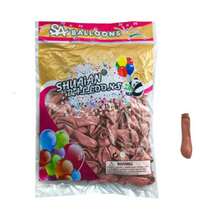 Metallic Latex Balloon Balloon 50 Units - Size 12 Different Colors - Rose Gold - View 4