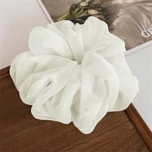 1 Peça Scrunchie de Chiffon Elegante, Laço para Cabelo Feminino, Acessório de Cabelo para Rabo de Cavalo, Coque, Scrunchies e Laços de Cabelo