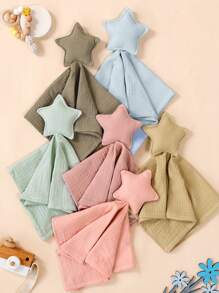 1PC Muslin Baby Comfort Towel Blanket,Soft Newborn Sleeping Dolls Kids Fashion Sleep Toy Soothe Appease Towel Bibs For Boy Girl