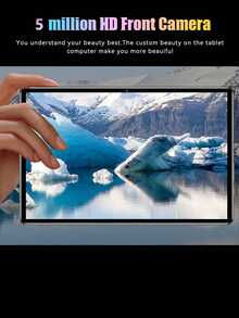 Qetupa 10.1英寸安卓14平板电脑，MTK 6762八核2.0GHz处理器，8GB RAM+256GB ROM/4GB RAM+128GB ROM，802.11ax Wi-Fi 6，蓝牙5.4，Incell高清(1280*800) IPS触控屏，5MP+13MP双摄像头，6000mAh电池，支持512GB扩展，Type-C接口，不支持SIM卡 - 灰色 - 查看 7