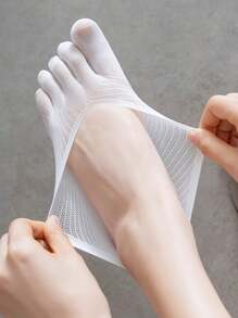 1/2/4/6 pares de calcetines sin dedos para mujer, calcetines invisibles antideslizantes de corte bajo y delgados, para verano y otoño