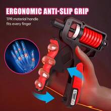 Hand Grip 165Kg Digital Counter Bodybuilding Forearm Training Strength Adjustment Gym Resistant - 彩色 - 查看 5
