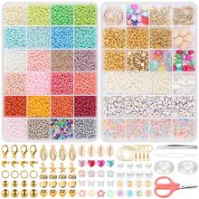 7442/7857pcs 3mm Multicolor Assorted Set, Glass Seed Beads Small Craft Beads For Jewelry Making DIY Bracelet Necklace Ring And Other Decors Handmade Craft Supplies - 3 mM GLASS BEADS SET - View 10