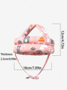 1 pieza Gorra anti-colisión para bebé, sombrero protector anti-caídas para niños pequeños, transpirable y lavable, adecuado para todas las estaciones