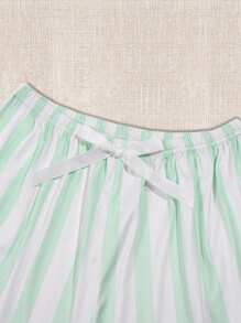 SNOOPY Authorized PEANUTS Snoopy Cute Printed Cami Top & Plaid Shorts, Sweet Summer Two Pieces Set Outfit