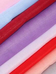 1pc Solid Color Tulle Netting Fabric, Tulle For Tutu Skirt - Multicolor - View 3