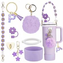 Accesorios de decoración de la Copa , Tapa de pajita de 8-9 mm, Botas de silicona compatibles con vasos de 30 y 40 onzas de la Cup, regalo de Navidad para niñas, regalo DIY creativo, decoración de Acción de Gracias, decoración de regalo para amigos, decoración de fiesta de Navidad, accesorios , vaso de Navidad, útiles escolares