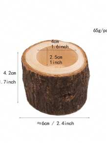 Support de bougie en bois fait main, bougeoir de style européen vintage, accessoire de décoration pour la maison et les mariages, décoration artisanale en bois en gros, support de bougie en écorce de bouleau, pièce décorative artisanale, fournitures scolaires, rentrée scolaire