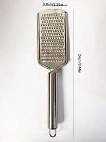1pc Stainless Steel Practical Multi-Function Cheese Grater - Silver - View 3