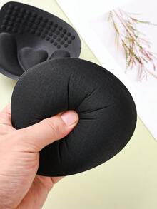 1 Set Thick 4cm Cup Bra & Dress Lingerie Set, Small Bust Pads, Removable & Washable Thick Breast Pads, Increase Bust Support, Bra & Lingerie Accessories - Black - View 5