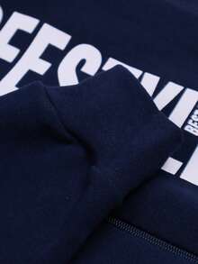 Freestyle Children's Sweatshirt Jacket With Hood And Zipper - 藏蓝色 - 查看 5