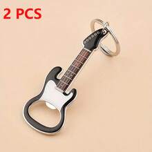 1pc Guitar Shaped Keychain, Ideal Gift For Men, Key Ring For Car Keys - Multicolor - View 13