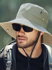 Outdoor Sun Hat Mountaineering Hat Large Brim Breathable Hat Men's And Women's Sunscreen Hat UV Protection Couple Fighting Hat Casual Men's Sun Hat Summer Hat, Suitable For Summer Outdoor Activities Such As Hiking And Fishing