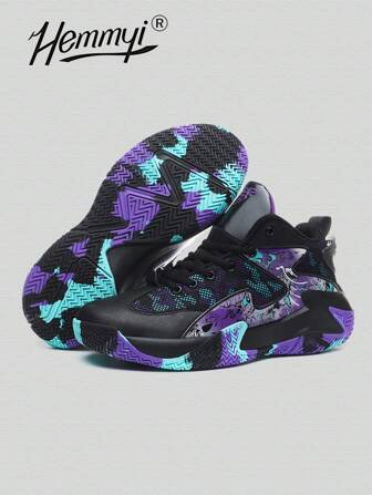 Hemmyi أحذية كرة سلة خارجية جديدة للأزواج، مع نعل مطاطي وتهوية، أحذية مريحة للرجال