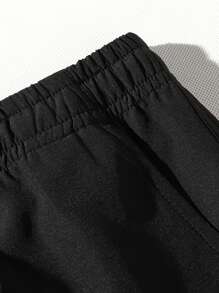 Shorts de sport décontractés de couleur unie avec poches, pour un port quotidien homme