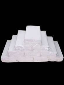 Pack large de 100 rouleaux de papier toilette 4/2, adapté à une utilisation domestique, hôtel, salon de mahjong, restaurant, maison d'hôtes. Emballage transparent.