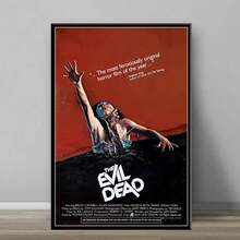 1 件/3 件墙面艺术海报可选相框/流行经典恐怖电影抽象帆布画海报和印刷品墙面艺术画适用于家庭房间装饰 - 彩色 - 查看 9