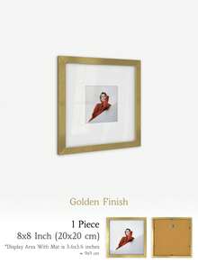 XXBANZHUAN 多种尺寸方形相框：30x30厘米/25x25厘米/20x20厘米/15x15厘米/13x13厘米/10x10厘米 | 6种现代饰面（哑光黑/浅木色/棕色/金色/白橡木色/米色） | 防碎高清亚克力玻璃，配有锯齿挂钩，方便墙面安装 | 适用于家居、办公室墙面和桌面展示 | 婚礼、生日、乔迁之喜的独特礼物