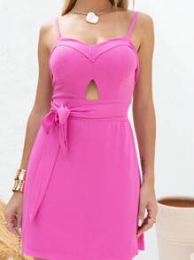 Macaquinho Shortsaia Feminino Curto Elegante com Cinto Simples Casual Linho Vazado / cortado Com cinto Nó Praia Noite Casamento Festa Escritório Casa Diário Festa de aniversário Festa do chá de bebê Lua do bebê Concerto de música country Palco e Concerto viagem Despedida de solteira Regresso a casa Rua Sessão de fotos Formal e Noturno Verao  Simples  Casual    Bolso  Com cinto