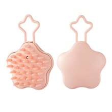 1 件星形气垫发刷，头皮清洁刷，干湿两用，便携式迷你刷子，洗发按摩刷