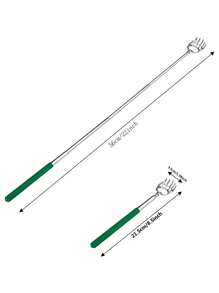 2 pezzi Gratta-schiena telescopico con artiglio di orso - Allevia il prurito sulla schiena con impugnatura in gomma e backscratcher metallico telescopico - Perfetto per uomini e donne