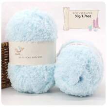 3 Stücke/Pack 50g/1,76oz Korallenfleece Garn Bälle für selbstgemachtes Stricken von Schals, Taschenmaterialien