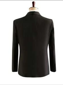 Hot Diamond Suit Suit 2-Piece Set Jacket + Pants + Bow Tie Men's Slim Best Man Blazer Groom Wedding Formal Suit Performance Clothing Men's Singers - Black - View 2