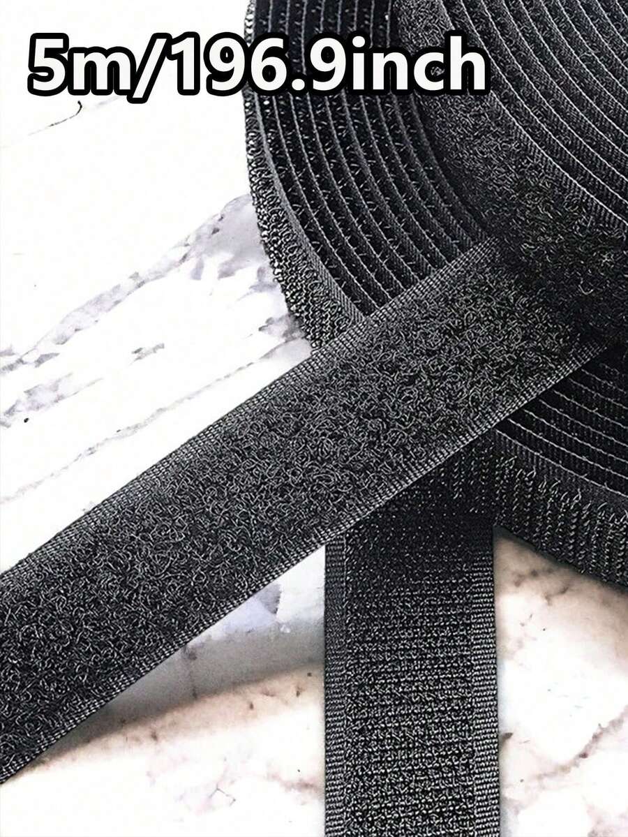 1 pieza Tiras de gancho y bucle, cinta adhesiva de gancho y bucle con tiras adhesivas para sujetar, cinta de montaje para uso doméstico u oficina - en lugar de agujeros y tornillos y bucle para zapatos y ropa, cinta de gancho y bucle adhesiva por ambos lados, autoadhesiva, para fijación de ventanas, marcos de fotos, adhesivo fuerte