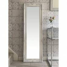 Decorate The Antique White Dressing Mirror With Beveled Glass - 1 - View 1
