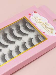 10 Pairs Eyelashes Of Natural False Eyelashes Fluffy Soft Dramatic 3D Mink Eye Multi-Layer Mascara Short Thick Extension Bulk False Eyelashes Black Thin Long Eyelashes 3D Mink Lashes Long Wispy Eyelashes - Natural Lashes - View 8