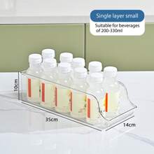 1/3/4 Set, Beverage Pusher Drink Propeller, Refrigerator Bottle And Can Storage Box, Self -Propelled Soda Can Dispenser With Upgraded Double-Layer Partition Board And Positioning Buckle, Kitchen Supplies, Closet Organizers And Storage, Desk Organizer
