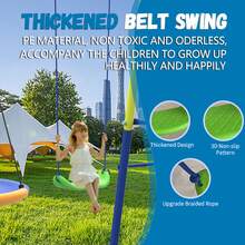 Swing Sets For Backyard, Heavy-Duty Swing And Slide Set, 440lbs 5 In 1 Outdoor Swing Set With Slide, Saucer Swing, Swing Seat, Soccer Goals And Basketball Hoop, Outdoor Playset Suitable For Kids - Nhiều màu - Xem 10