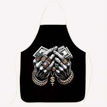 1 pieza Delantal personalizado e impreso de manera creativa que te hace único y de moda, delantal de trabajo, fiesta y cocina personalizado, perfecto para la cocina, el restaurante, la fiesta, unisex