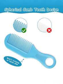 2/3 Pcs Baby Hair Brush Set For Removing Birthmarks, Newborn Head Care Hair Brush Kit, Kids Massage Brush Set - Multicolor - View 4