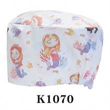 1pc Adjustable And Breathable Cartoon Ocean Pattern Polyester Fabric Gardening/Pet/Chef/Nurse Cap, Suitable For All Seasons - Multicolor - View 21