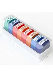 8 sellos de colores con mensajes de ánimo en español para maestros, comentarios divertidos para el aula, útiles para maestros - Conjuntos - Ver 4