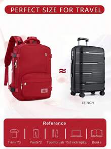 Myco Mochila de alta capacidad expandible, equipaje de mano aprobado por aerolíneas, mochila de viaje con compartimento para portátil de 15,6 pulgadas, resistente al agua