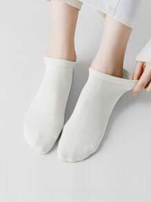 10/20 paires de chaussettes de cheville jetables unisexes noires/blanches, chaussettes confortables et respirantes pour les affaires, les voyages, l'hôtel, le port quotidien