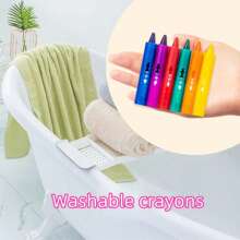 Set da 6 pezzi di pastelli da bagno lavabili e facili da pulire, pastelli colorati per vasca da bagno, adatti come regali per le vacanze