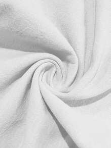 Men White Linen Woven Loose Casual Long Pants, Suitable For Spring/Autumn/Summer, Fall