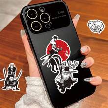 ONE PIECE 75PCS Cartoon Anime One Piece Zoro Black And White Stickers Cool Graffiti Decals DIY Phone Suitcase Laptop Fridge Wall Decoration Sticker Toy Room Decor Home Decor