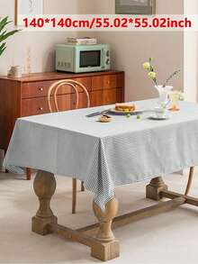 1/12 piezas Mantel de estilo japonés de unicolor y a rayas, mantel rectangular simple para sala de estar, comedor, fiestas, decoración del hogar - Multicolor - Ver 13